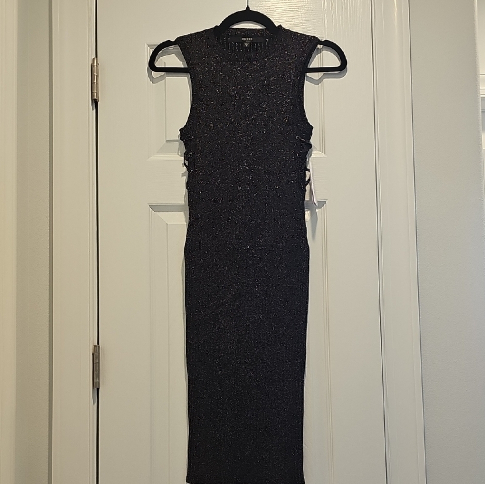 Guess Elegant Black Sleeveless Midi Dress